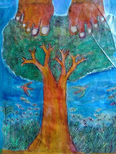 Original Tree Paintings by Lanjar Jiwo