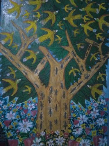 Original Conceptual Tree Paintings by Lanjar Jiwo
