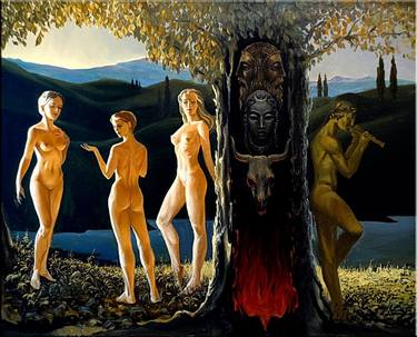 Print of Erotic Paintings by Viktor Babenko