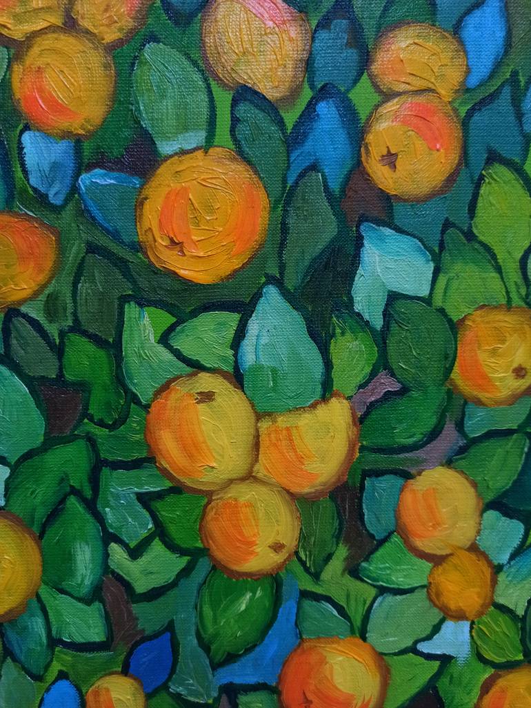 Original Abstract Floral Painting by Diana Baiss