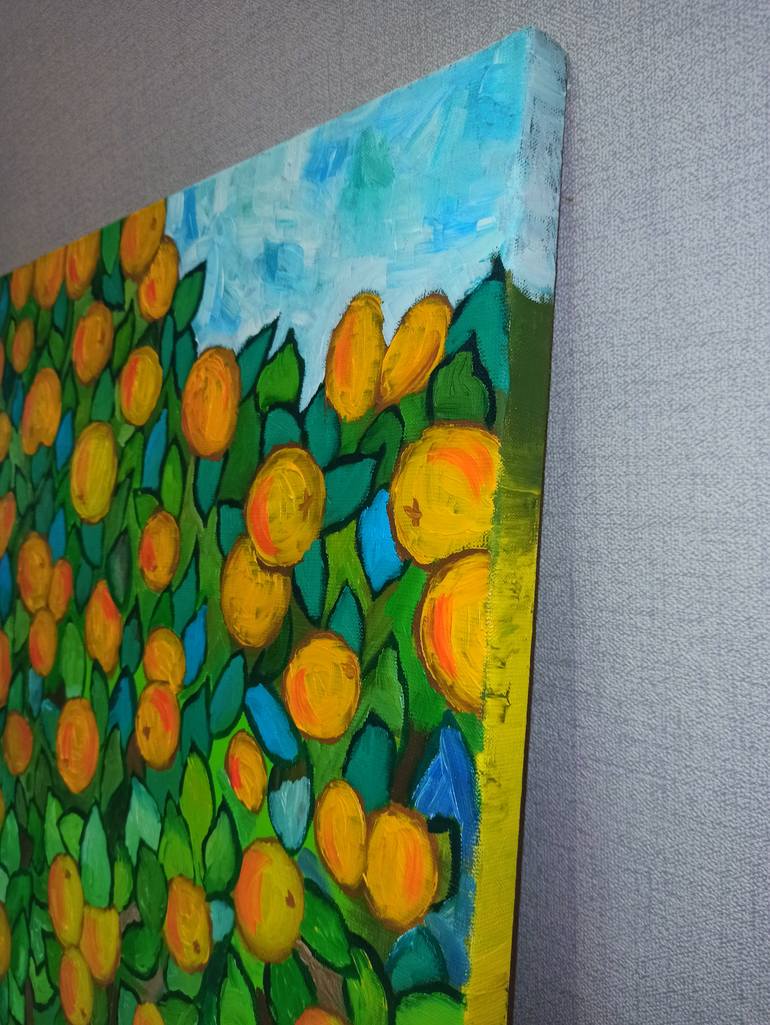 Original Abstract Floral Painting by Diana Baiss