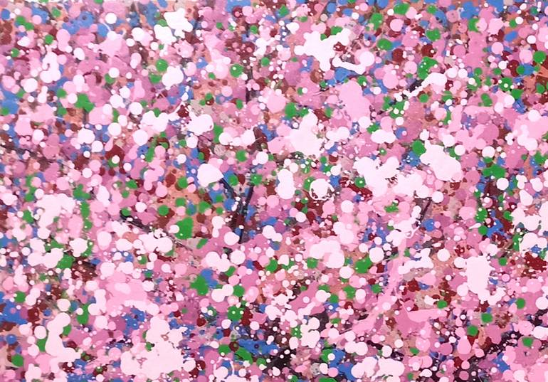 Original Abstract Expressionism Landscape Painting by Phuong Nguyen