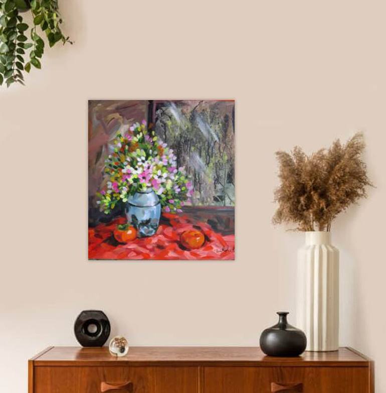 Original Art Deco Still Life Painting by Phuong Nguyen