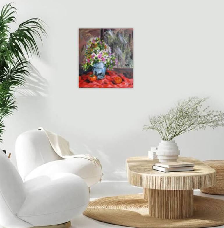 Original Art Deco Still Life Painting by Phuong Nguyen