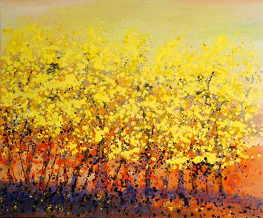 Original Abstract Expressionism Landscape Paintings by Phuong Nguyen