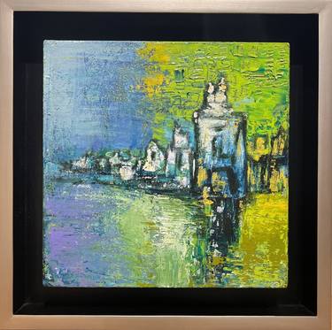Original Abstract Expressionism Architecture Paintings by Smita Jain