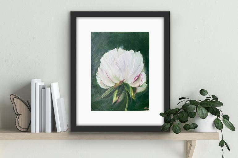 Original Minimalism Botanic Painting by Weronika Waskowska