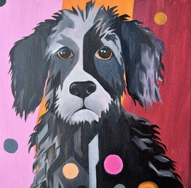 Print of Cubism Dogs Paintings by Weronika Waskowska