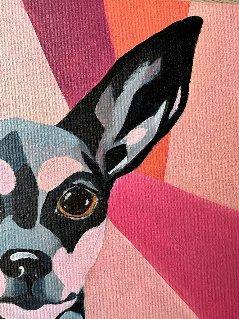 Original Cubism Dogs Painting by Weronika Waskowska