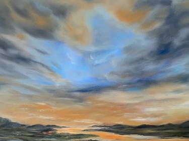 Serene Horizon: Ethereal Sunset by the Water's Edge thumb