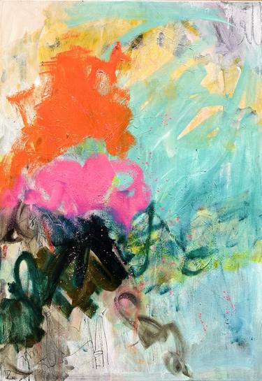 Original Abstract Expressionism Abstract Paintings by Marie Demiz