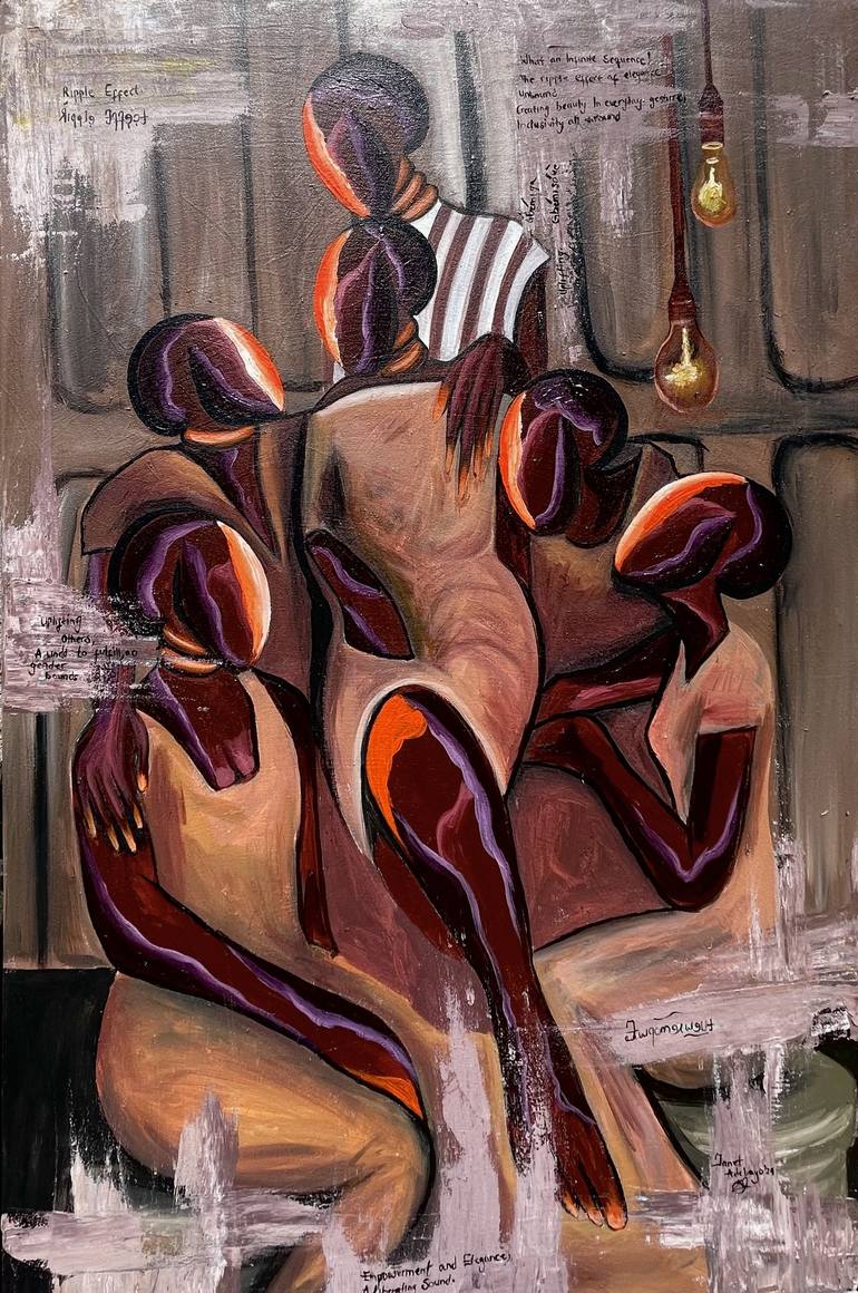 Print of Abstract Expressionism Abstract Paintings by Janet Adebayo