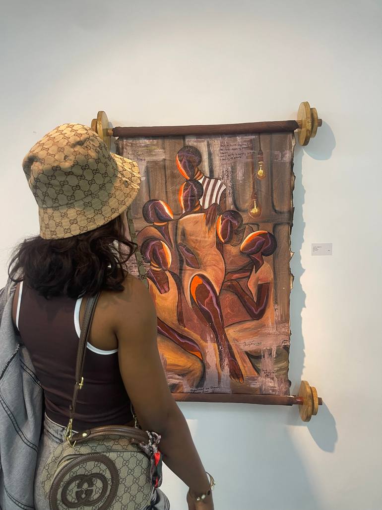 Original Abstract Expressionism Abstract Painting by Janet Adebayo