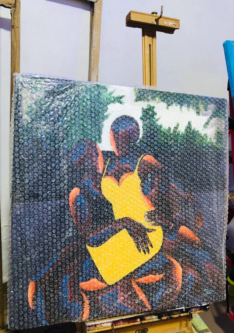 Original Abstract Expressionism Abstract Painting by Janet Adebayo