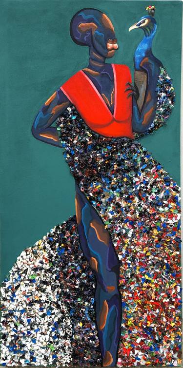 Original Abstract Expressionism Women Painting by Janet Adebayo