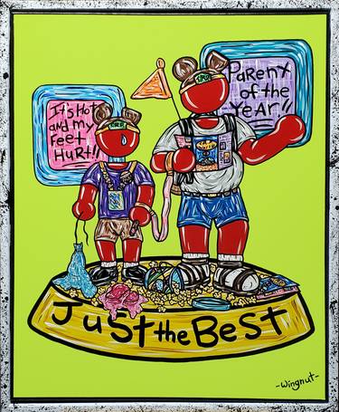 Original Pop Art Popular culture Paintings by - Wingnut -