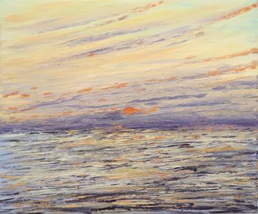 Print of Impressionism Seascape Paintings by Nikos Pantazis