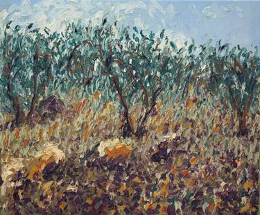 Print of Impressionism Landscape Paintings by Nikos Pantazis