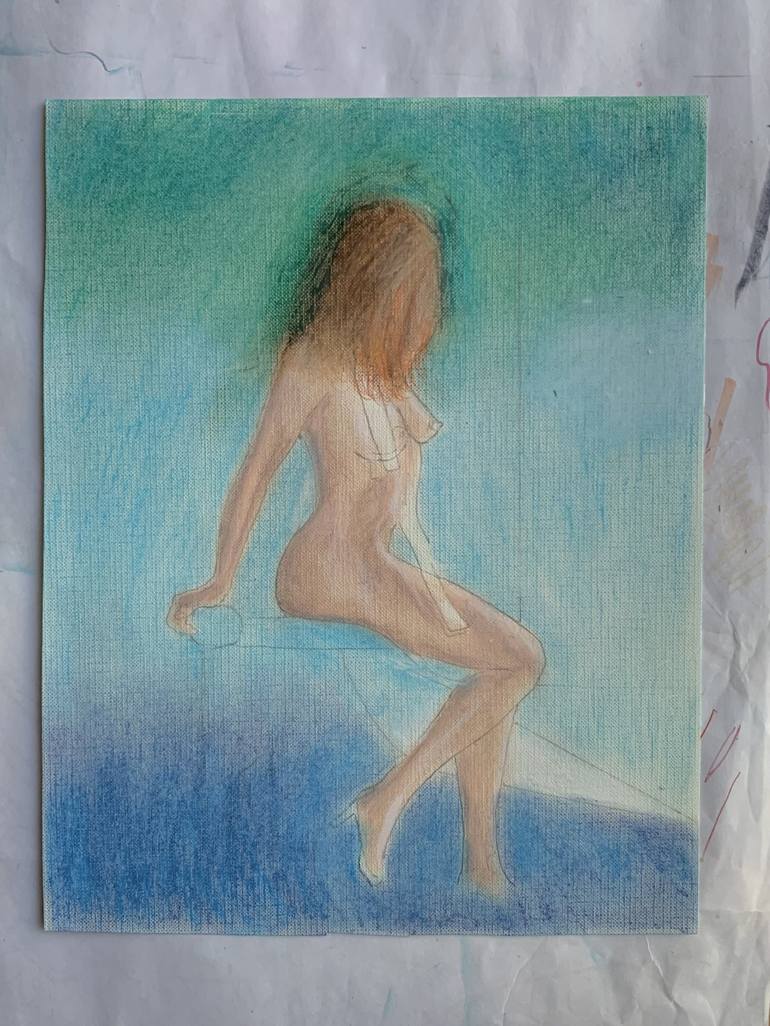 Original Women Painting by p dowd
