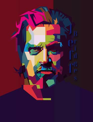 Jeff Bridges Art Retro WPAP - Limited Edition of 50 thumb