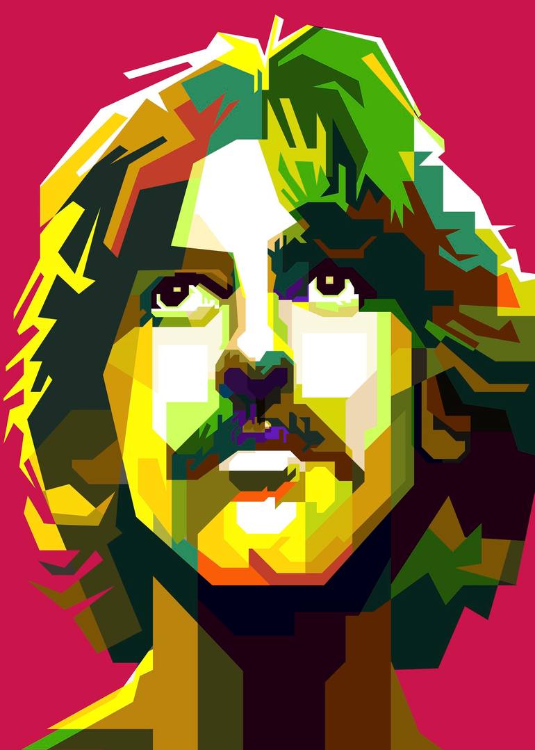 George Harrison Pop Art WPAP Style - Limited Edition of 50