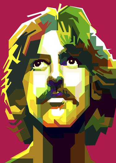 George Harrison Pop Art WPAP Style - Limited Edition of 50 thumb