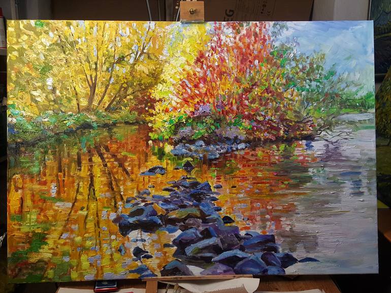 Original Contemporary Landscape Painting by Ara Avetisyan