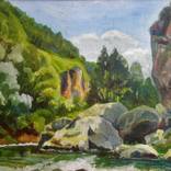 Stones in a mountain river by Ara Avetisyan