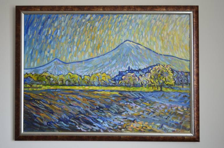 Original Expressionism Landscape Painting by Ara Avetisyan