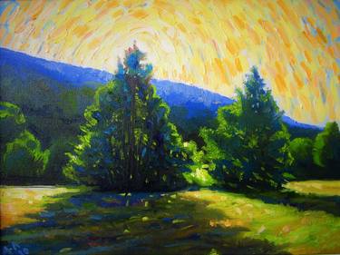 Print of Expressionism Landscape Paintings by Ara Avetisyan