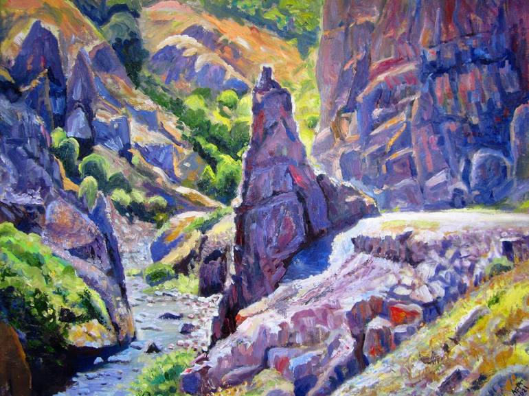 Original Landscape Painting by Ara Avetisyan