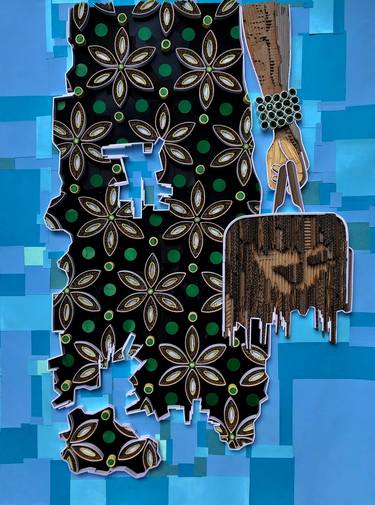 Print of Abstract Women Mixed Media by Ajibola Adekanmbi