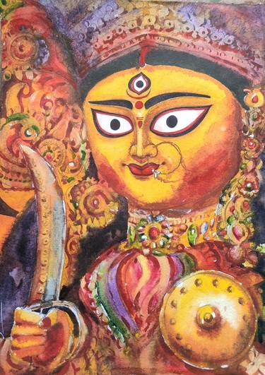 Original Religious Painting by Krishna Mondal