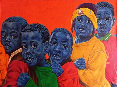 Original Kids Paintings by Clement Mohale