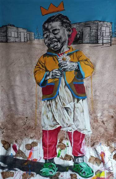 Original Children Paintings by Clement Mohale