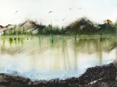 Print of Landscape Paintings by Lubna Khan