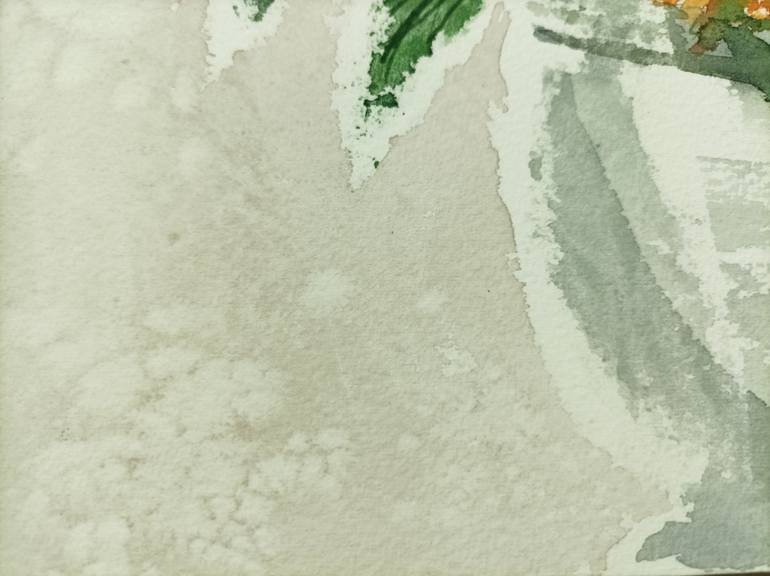 Original Abstract Floral Painting by Lubna Khan