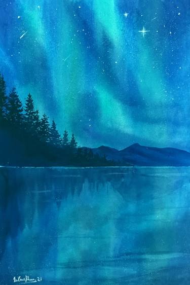 The Sway of Northern Lights 2 Painting thumb