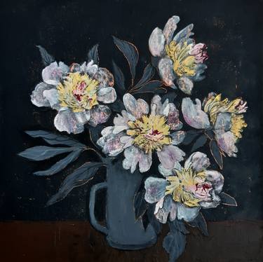Print of Expressionism Floral Paintings by Tatiana Lagaeva