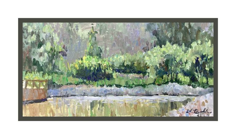 Original Impressionism Landscape Painting by Xeyale Bedelova