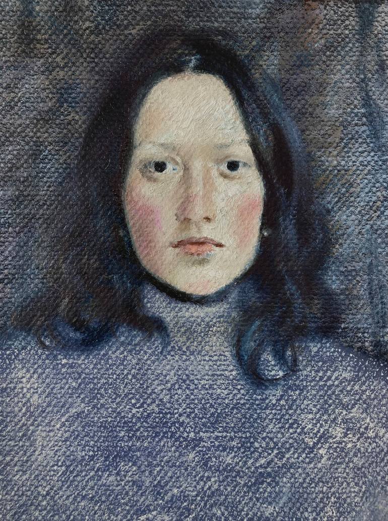 Original Portrait Painting by Xeyale Bedelova
