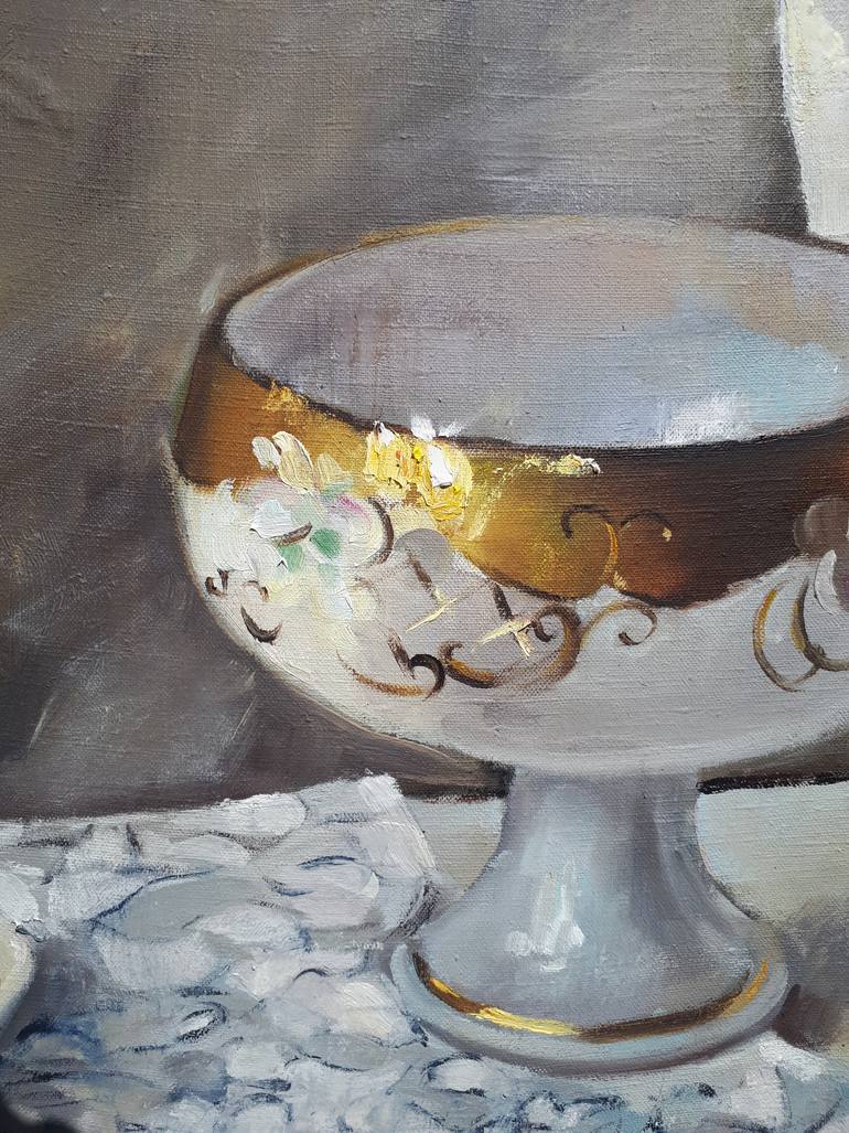 Original Impressionism Still Life Painting by Xeyale Bedelova