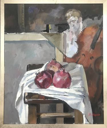 still life with pomegranates thumb