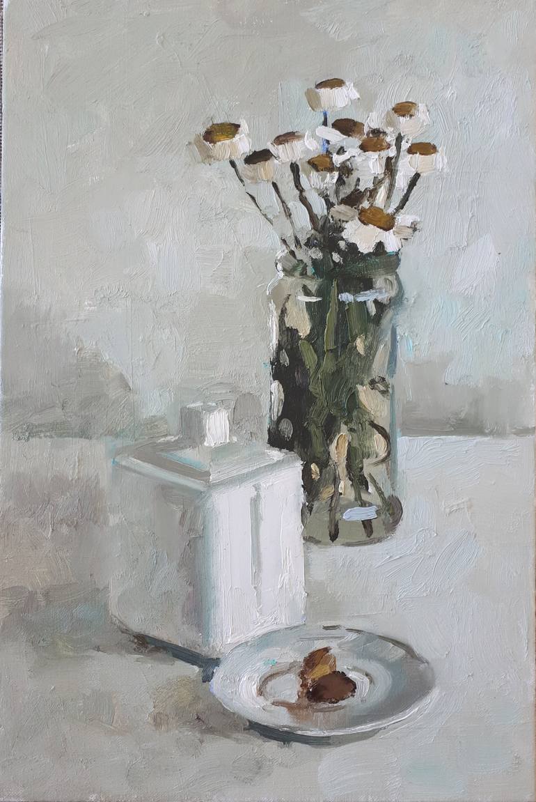 Original Impressionism Still Life Painting by Xeyale Bedelova
