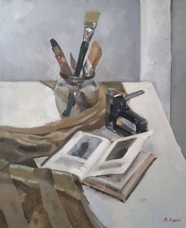 Original Still Life Paintings by Xeyale Bedelova