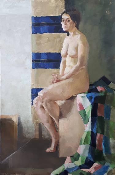Original Figurative Nude Paintings by Xeyale Bedelova