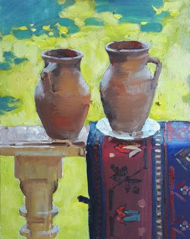 Original Still Life Paintings by Xeyale Bedelova