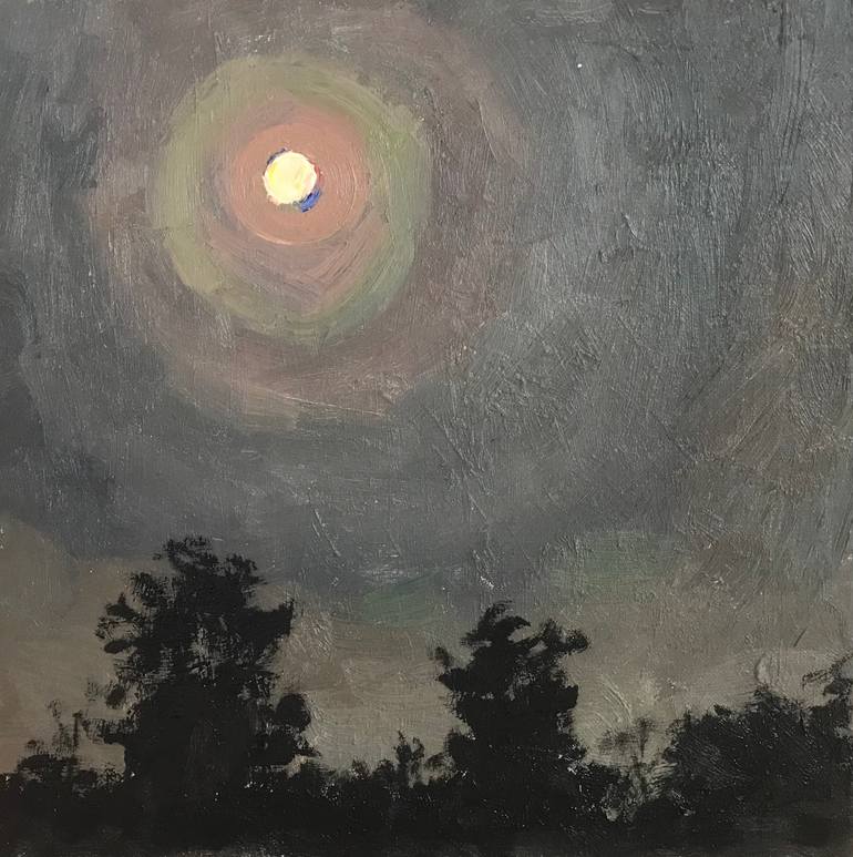 Original Impressionism Landscape Painting by Xeyale Bedelova