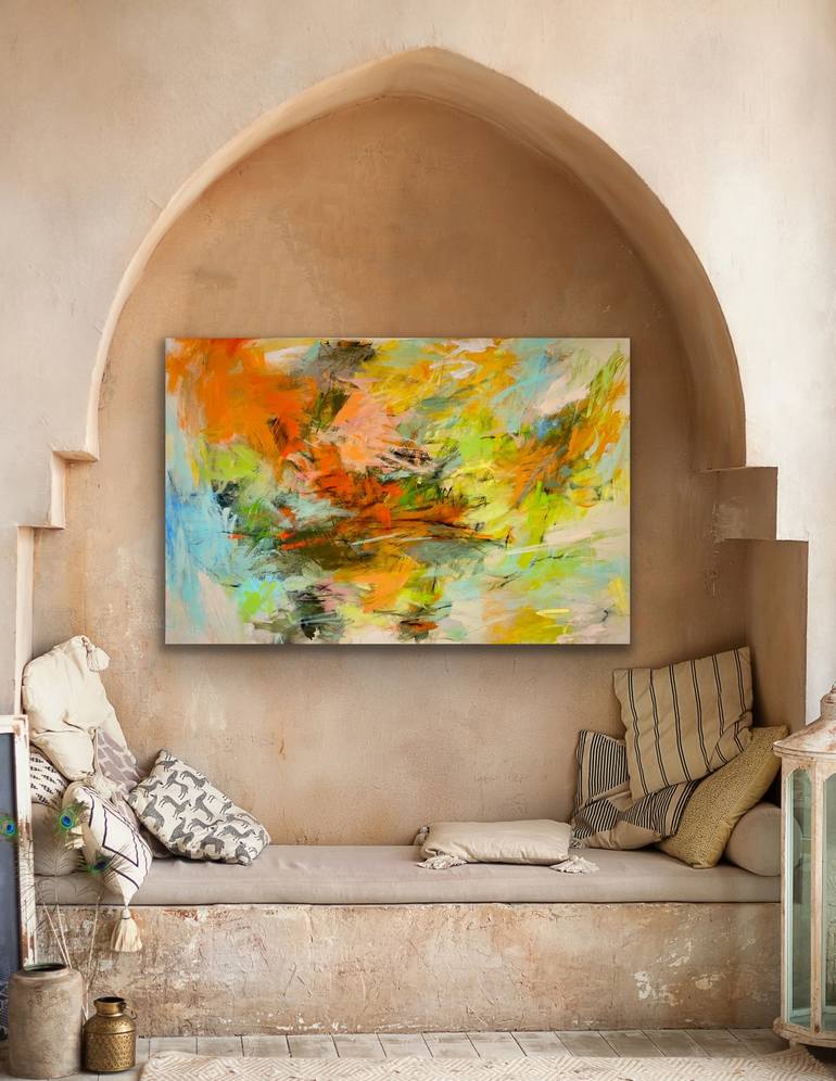 Original Abstract Expressionism Abstract Painting by Debora Stewart