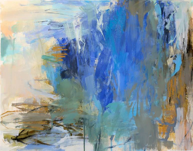 Blue Space Painting by Debora Stewart | Saatchi Art